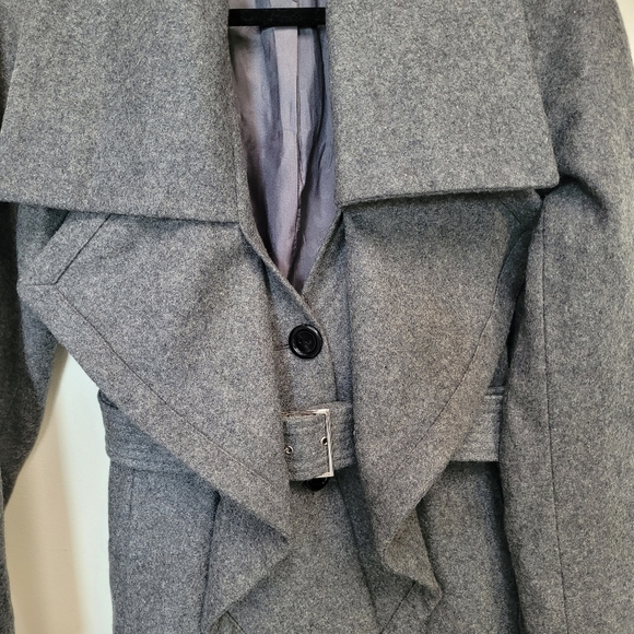 Venus trench coat, grey, size 8 - Picture 3 of 7